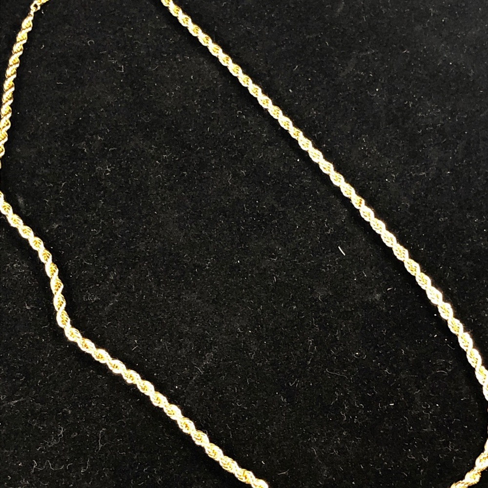 20” unisex Diamond-cut 14KT Gold layered chain - Picture 2 of 5